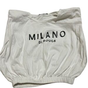Milano Di Rouge White Muscle Tee